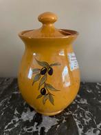 Mooie Olijfpot in geglazuurd aardewerk, Maison & Meubles, Enlèvement ou Envoi, Comme neuf, Autres matériaux, Autres types