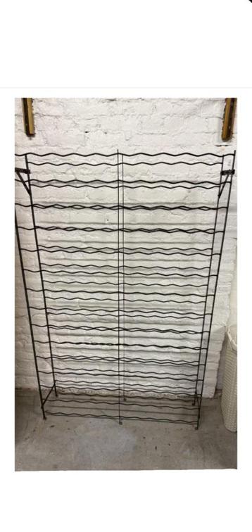  Vintage Metalen wijnrek 2x100 flessen vintage RIGIDEX wine beschikbaar voor biedingen
