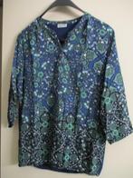 Blauwe blouse met bloemen motief Street One mt 40, Maat 38/40 (M), Blauw, Street One, Ophalen of Verzenden