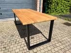 Industriele tafel met voleiken blad, 50 tot 100 cm, Nieuw, Industrieel, 150 tot 200 cm