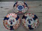 Lot anciennes assiettes porcelaine japonaise Imari Edo Meiji, Enlèvement ou Envoi