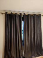 Beaux rideaux marron effet cuir, Huis en Inrichting, Stoffering | Gordijnen en Lamellen, Ophalen of Verzenden, Gebruikt, Bruin