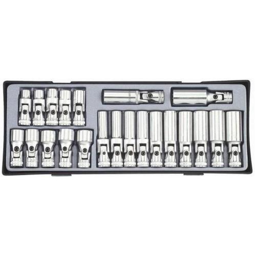 Doppenset 3/8" duim met kniegewricht 22 delig force, Auto diversen, Autogereedschap, Nieuw, Ophalen of Verzenden