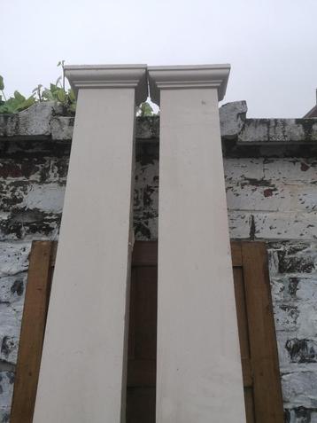 colonne ancienne en pin facade cache