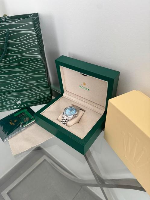Rolex Day-Date 41- 2024 - Nieuw/ongedragen, Handtassen en Accessoires, Horloges | Antiek, Staal, Ophalen
