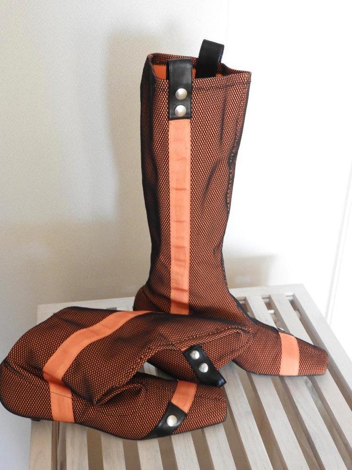 Oranje voorjaarslaarzen - mt 41, Kleding | Dames, Schoenen, Gedragen, Hoge laarzen, Oranje, Ophalen of Verzenden