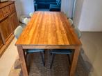 Teak eettafel, Huis en Inrichting, Tafels | Eettafels, Ophalen, Gebruikt, 100 tot 150 cm, 200 cm of meer