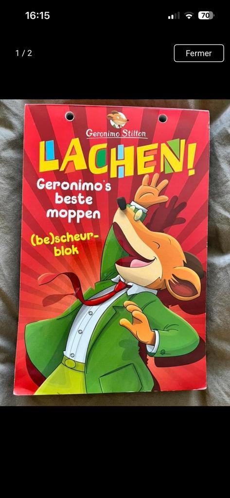 Geronimo Stilton - Lachen!, Livres, Livres pour enfants | Jeunesse | Moins de 10 ans, Comme neuf, Enlèvement