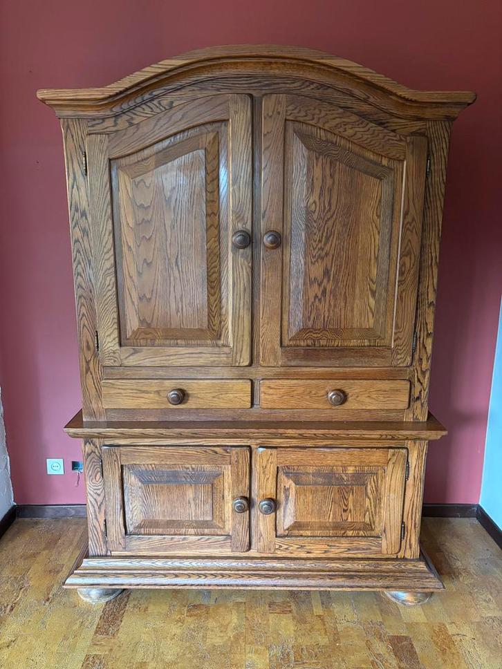 Kast,tafel en stoelen, salontafel samen of apart te koop, Huis en Inrichting, Complete eetkamers, Gebruikt, 4 tot 6 stoelen, Ophalen