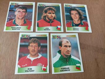 Panini euro 96 , 5 verschillende stickers  beschikbaar voor biedingen