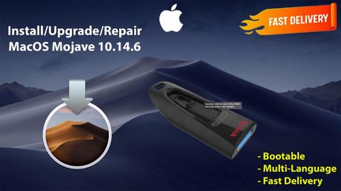 Installeer macOS Mojave 10.14.6 via USB-Stick zonder DVD OSX, Computers en Software, Besturingssoftware, Nieuw, MacOS, Verzenden