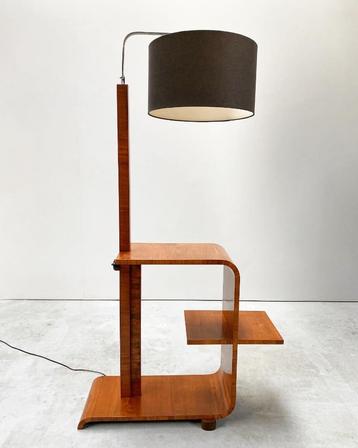 Lampadaire Art Déco avec table disponible aux enchères