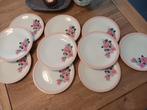 Boch 10 dessertbordjes pastel roosjes, Antiek en Kunst, Ophalen of Verzenden