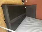 Lit, Maison & Meubles, Chambre à coucher | Lits, Gris, Tissu, 210 cm, Comme neuf