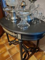 Ovale tafelje met bijpassende spiegel, Maison & Meubles, Accessoires pour la Maison | Cloches, Comme neuf, Enlèvement ou Envoi