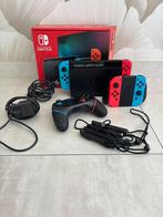 NINTENDO SWITCH V1 MET EXTRA ACCESSOIRES, Ophalen, Zo goed als nieuw, Met 3 controllers of meer, Switch Original