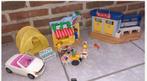 Playmobil camping nr.70087 +airport nr.5396 + ijskar, Kinderen en Baby's, Speelgoed | Playmobil, Complete set, Ophalen of Verzenden