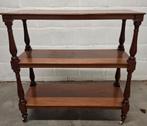 Prachtig Engels side tafeltje in massieve mahonie +/- 1880, Ophalen of Verzenden