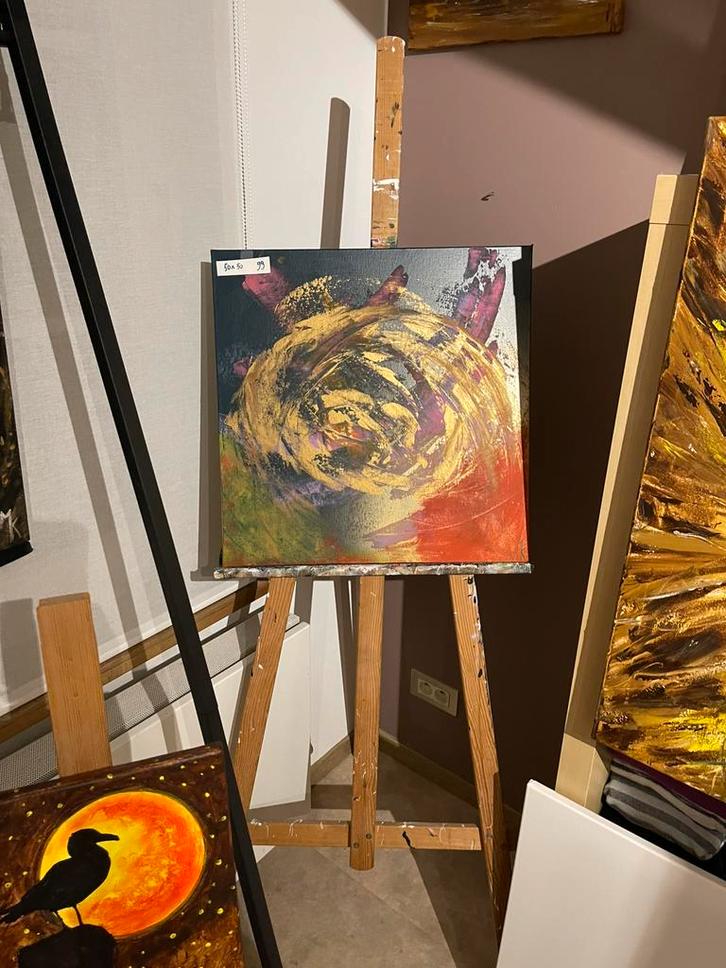 Abstracte schilderijen Mk Art, Antiek en Kunst, Kunst | Schilderijen | Abstract, Ophalen of Verzenden