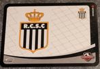 Voetbalkaart: sticker/ logo R.C.S.C. Charleroi, Comme neuf, Affiche, Image ou Autocollant, Enlèvement ou Envoi