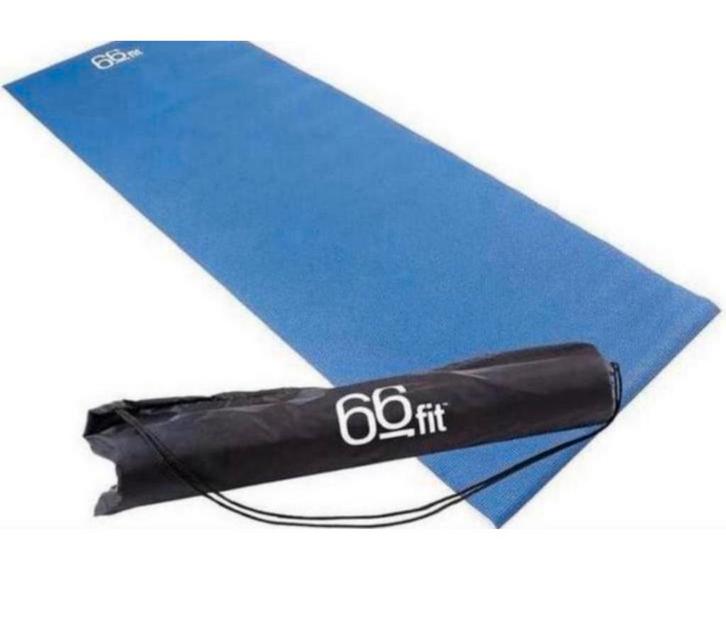 Tapis de yoga 66FIT 173x60 cm l'aérobic le pilates gym + sac, Sports & Fitness, Yoga & Pilates, Neuf, Tapis de yoga, Enlèvement ou Envoi