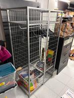 Metalen kooi kast met 2 deuren, Maison & Meubles, Armoires | Armoires à porte coulissante & Armoires à archives, Comme neuf, Plusieurs portes