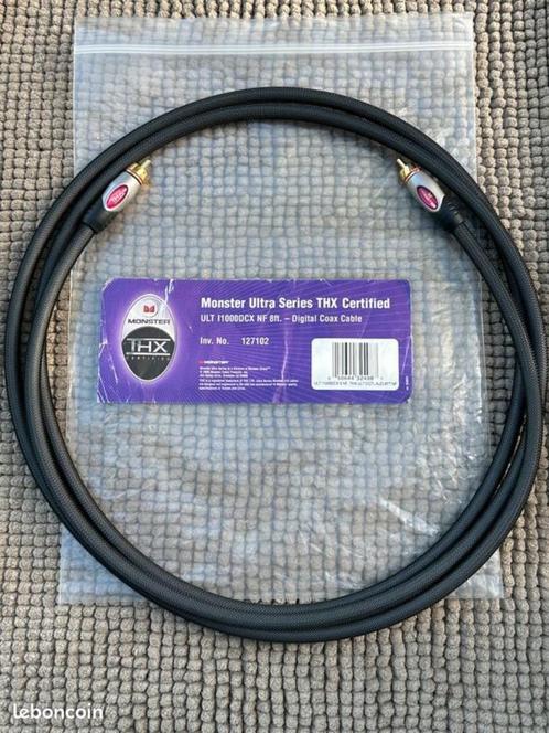 Monster cable ultra series thx certified ult i1000dcx 8ft, TV, Hi-fi & Vidéo, Câbles audio & Câbles de télévision, Comme neuf