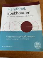 Handboek Boekhouden - Vennootschapsboekhouden (vijfde editie, Boeken, Ophalen of Verzenden, Zo goed als nieuw, Erik De Lembre; Patricia Everaert