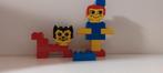 Duplo girl with cat - 1595, Ophalen of Verzenden, Gebruikt, Duplo