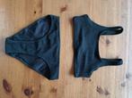 Zwarte bikini met structuur dessin, H&M, Kinderen en Baby's, Kinderkleding | Maat 152, Meisje, Sport- of Zwemkleding, Ophalen of Verzenden