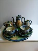 Thee- koffieservies in Vlaams aardewerk, Antiek en Kunst, Ophalen of Verzenden