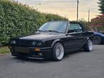 BMW E30 325i Cabriolet, Auto's, Zwart, Cabriolet, Zwart, Particulier