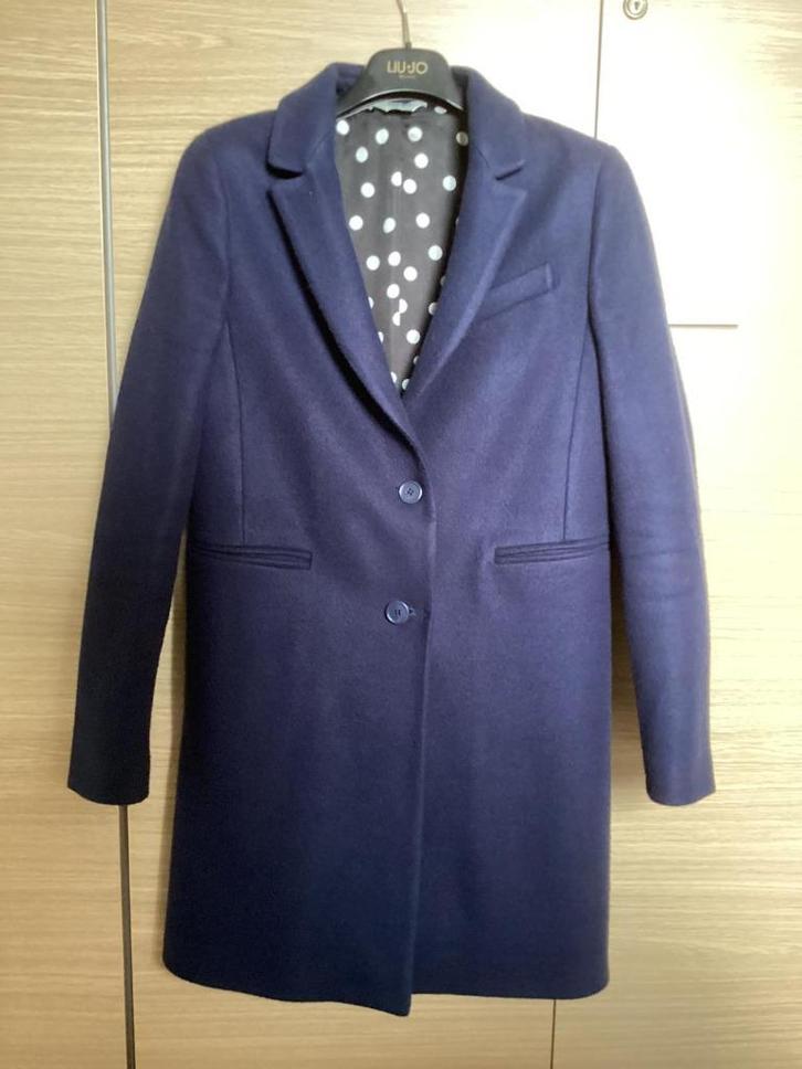 Mantel, Kleding | Dames, Jassen | Winter, Gedragen, Maat 34 (XS) of kleiner, Blauw, Verzenden