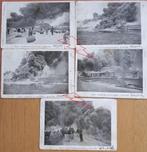 ANTWERPEN :5 zeldzame oude postkaarten 1904 Brand 23 aug. 04, Gelopen, Antwerpen, Ophalen of Verzenden, Voor 1920