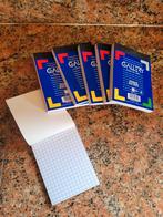 6 nieuwe notitieblokjes A7 met hokjes, pocket size, Ophalen of Verzenden, Nieuw