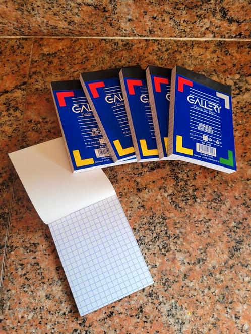 6 nieuwe notitieblokjes A7 met hokjes, pocket size, Diversen, Schrijfwaren, Nieuw, Ophalen of Verzenden