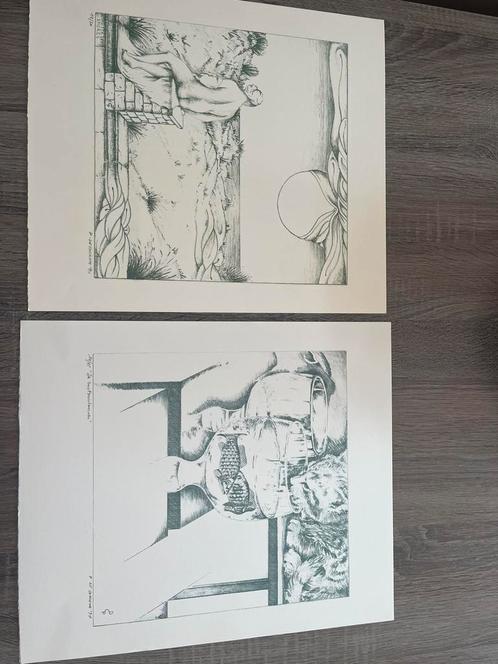 2 zeer mooie litho’s Paul De Cocker, Antiek en Kunst, Kunst | Litho's en Zeefdrukken, Ophalen