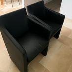 Twee lederen zeteltjes, Huis en Inrichting, Ophalen, Gebruikt