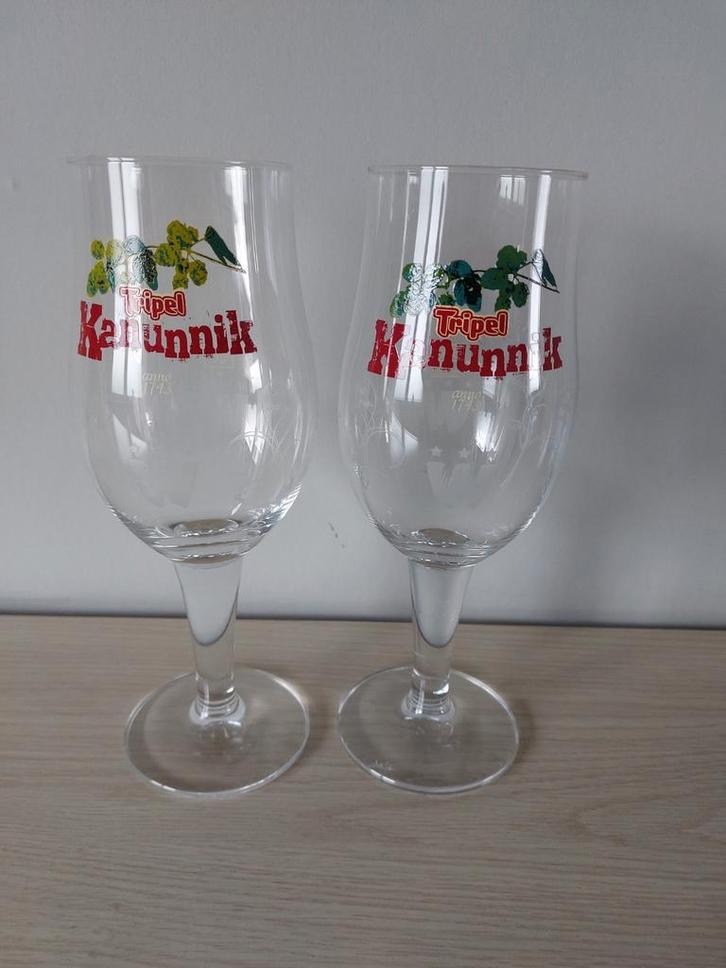 Bierglas kanunnik, Verzamelen, Glas en Drinkglazen, Zo goed als nieuw, Bierglas, Ophalen of Verzenden