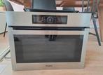 Whirpool INOX Combi inbouwoven, Elektronische apparatuur, Ovens, Ophalen, Zo goed als nieuw, Oven met grill, Inbouw
