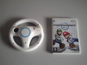 Mario Kart + Racestuur (zonder kartonnen doos), Games en Spelcomputers, Games | Nintendo Wii, Gebruikt, 1 speler, Racen en Vliegen