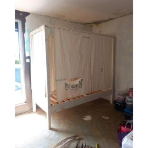Lit à baldaquin enfant IKKS, Huis en Inrichting, Slaapkamer | Bedden, Zo goed als nieuw, Eenpersoons, 90 cm, 200 cm, Hout, Wit