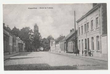 Capellen zicht in 't dorp oude ansichtkaart 1909 Kapellen