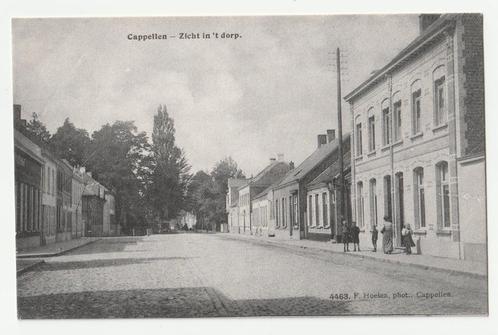Capellen zicht in 't dorp oude ansichtkaart 1909 Kapellen, Collections, Cartes postales | Belgique, Affranchie, Anvers, Avant 1920