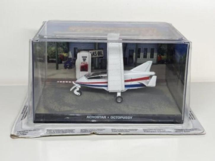 Avion JAMES BOND 007 ACROSTAR Octopussy 1/43 IXO UH Neuf+Box, Hobby en Vrije tijd, Modelbouw | Vliegtuigen en Helikopters, Nieuw