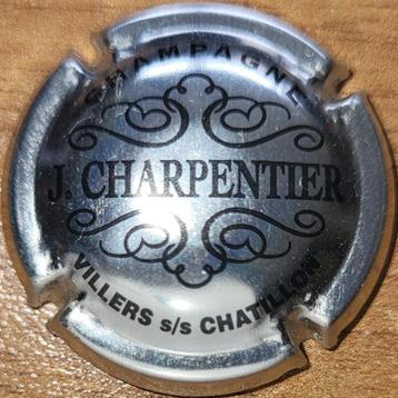 Champagnecapsule Jacky CHARPENTIER metaal & zwart nr 07