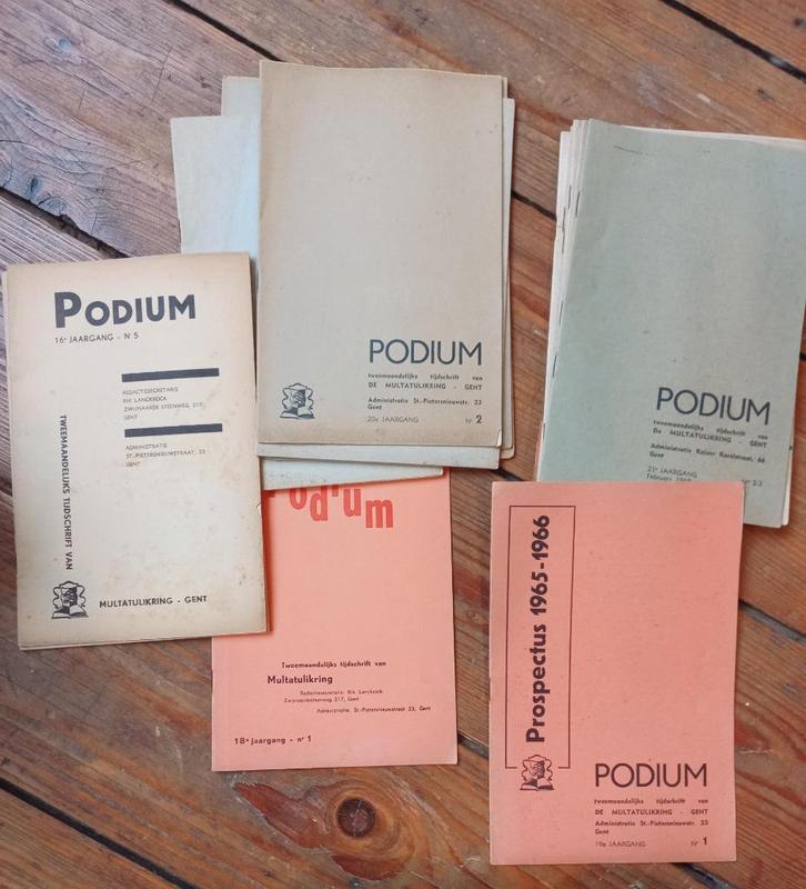 Programma's Multatulikring Gent Vooruit Johan Daisne 1956, Collections, Rétro, Envoi