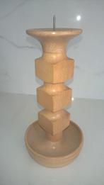 Massief houten kandelaar, 25 tot 50 cm, Nieuw, Ophalen of Verzenden, Kandelaar