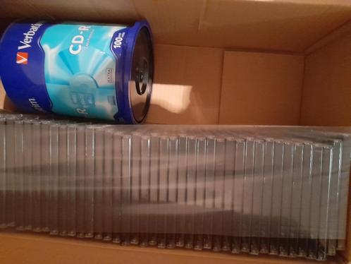 150 cd's en doosjes nieuw, Computers en Software, Beschrijfbare discs, Nieuw, Cd, Ophalen of Verzenden