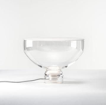 Design vloerlamp / tafellamp van glas